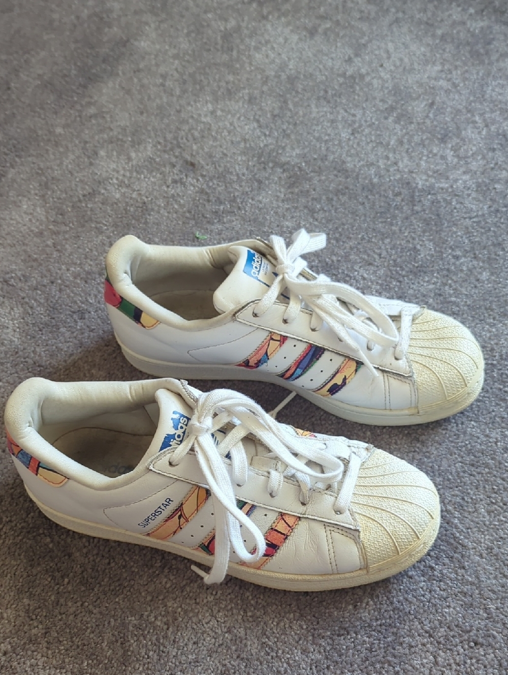 adidas Superstar Sneakers, Sz 6.5, EU 38